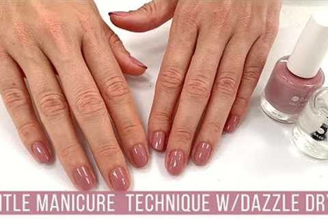 Full Step-by-Step Manicure Dazzle Dry 'Less is Mauve' Watch Me Work | relaxing/no talking/just music