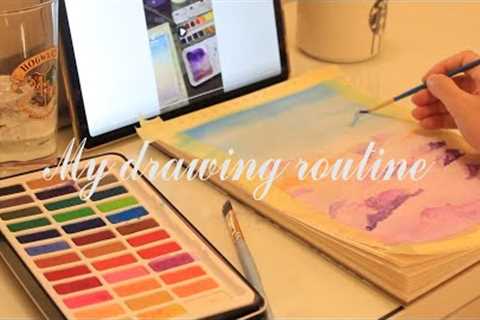 Home hobbies, daily vlogs, watercolor painting