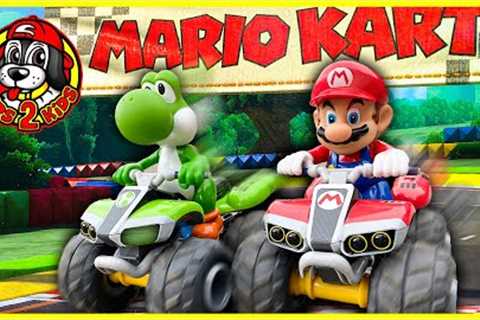 Kids Build 🏎 REAL LIFE MARIO KART RACE (RC CAR CHALLENGE)