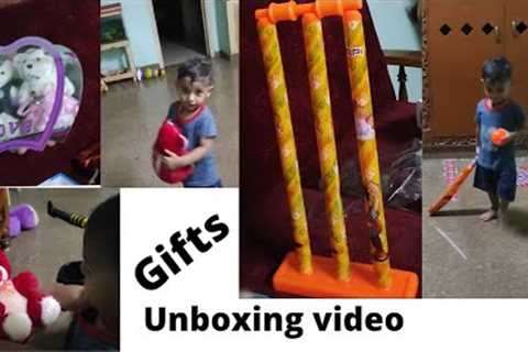 Birthday gifts unboxing video// My son birthday gifts
