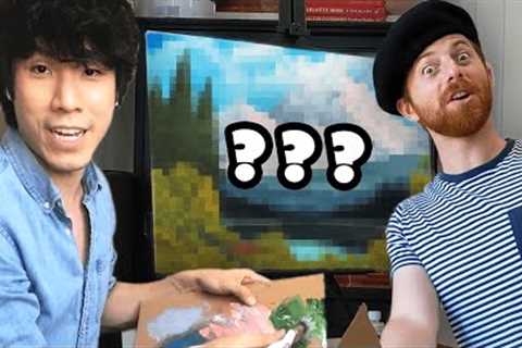 The Try Guys High Bob Ross Paint Challenge