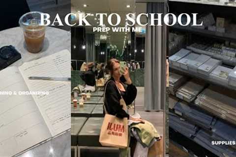 PREPARE FOR BACK TO SCHOOL: supplies shopping &amp; haul, planner set up, organization