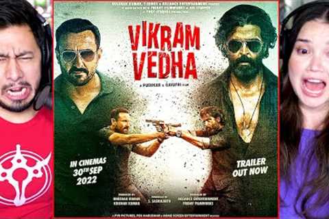 VIKRAM VEDHA Trailer Reaction!! | Hrithik Roshan | Saif Ali Khan | Pushkar &amp; Gayatri