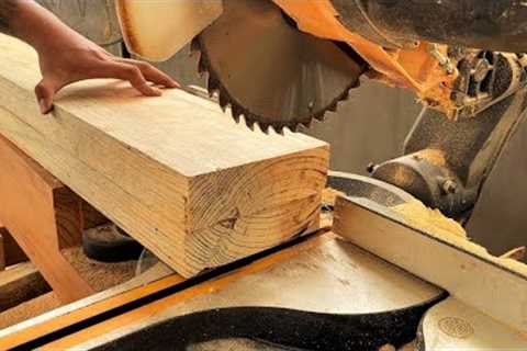 Innovative Woodworking From Wood // Woodworking Products Wooden Outdoor Swing For Your Family