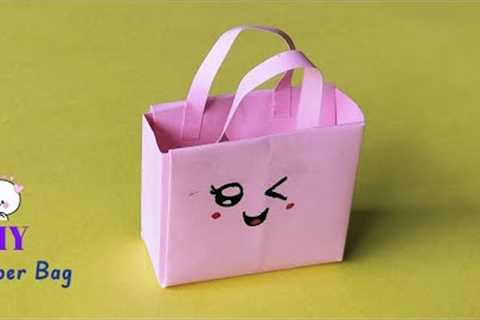 DIY How to make a Paper Bag | Origami bag | Paper Crafts | School Hacks | #art | #shorts | #paperbag