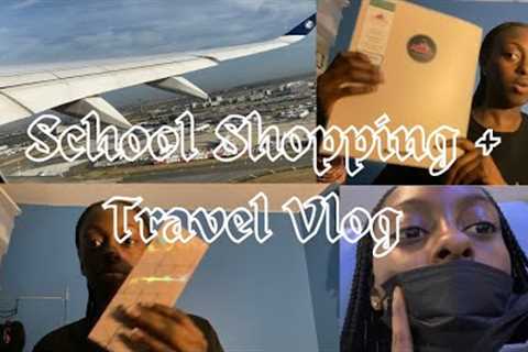 Travel w/ me + School Supplies shopping VLOG | Mah Rose