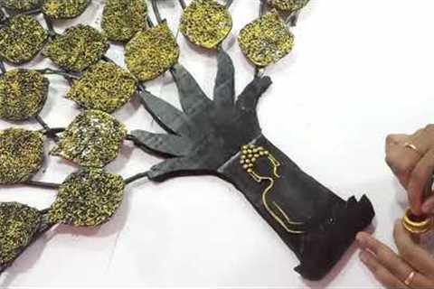 Cardboard craft idea | Wall Hanging craft ideas | Paper craft ideas |DIY Room decor |Newspaper craft