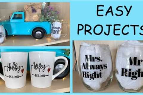 Inexpensive &amp; Thoughtful Cricut Teacher &amp; Wedding Gift Ideas Made From Dollar Tree..