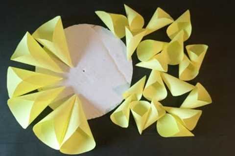 Amazing  color paper flower wall hanging craft ideas | cardboard wall hanging craft | paper craft..