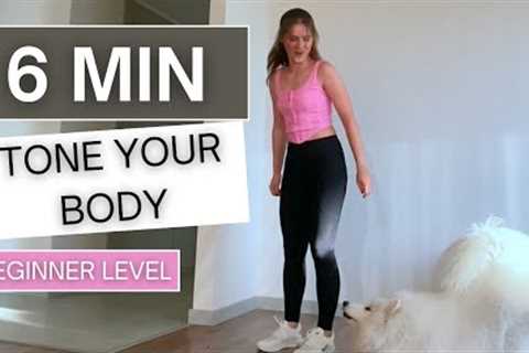 6 MIN FULL BODY TONE WORKOUT / EASY AND FUN / BEGINNER LEVEL / MIA LOVE