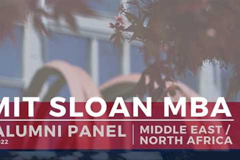 MIT Sloan: MBA Virtual Alumni Panel - Middle East &amp; North Africa | 2022
