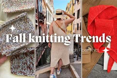 Fall Knitting Trends // What I'm seeing on social media // High Fiber Knits Podcast