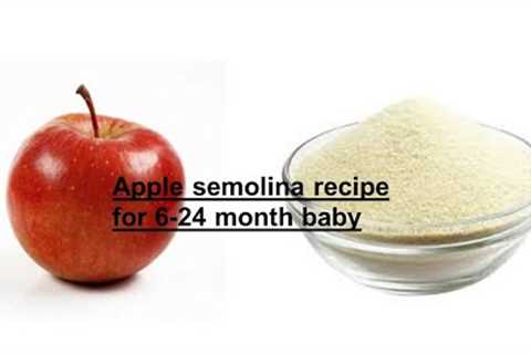 Homemade baby food- Apple Suji recipe(6 months+)l Easy Digestive &amp; Healthy food l