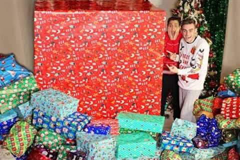 OPENING GIANT CHRISTMAS PRESENTS... EARLY