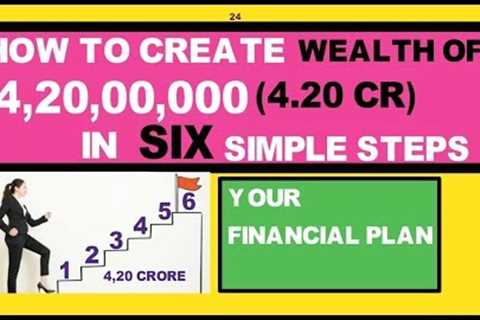 how to create wealth of 4.42 crore financial planning for beginners in 6 easy steps with less salary