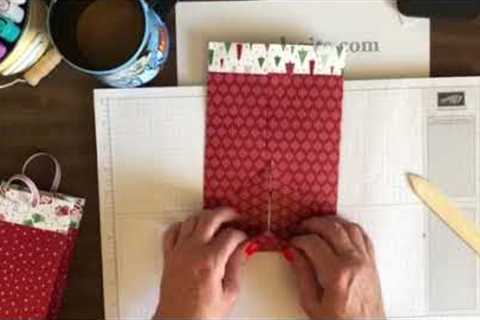 No-measure Gift bag from 12x12 paper