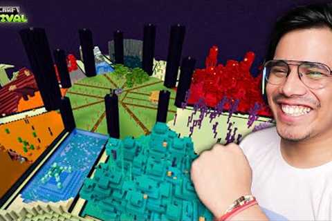 Transforming The Entire End In Minecraft Survival 😍