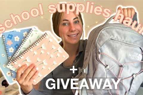 CUTE SCHOOL SUPPLIES HAUL + giveaway!!