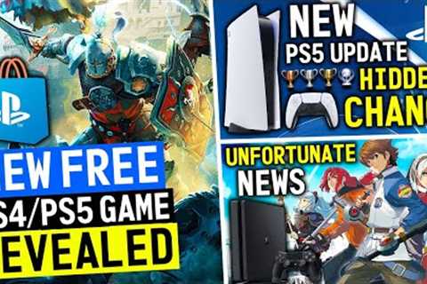 NEW Free PlayStation Game REVEALED, Latest PS5 Update HIDDEN CHANGE + New PS4 JRPG Unfortunate News