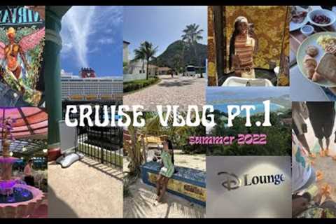 CRUISE VLOG | pt.1, Exploring Disney Fantasy, Three days at sea!