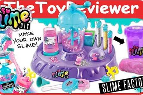 So Slime DIY Slime Factory Glitter Confetti Surprise No Glue Unboxing Toy Review by TheToyReviewer
