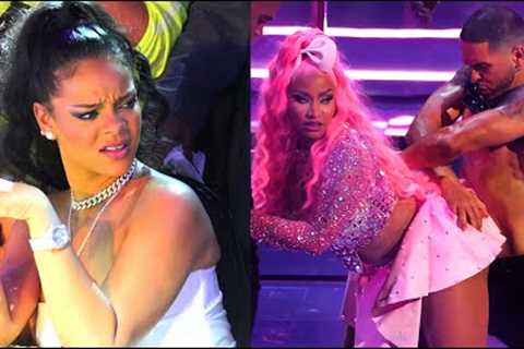 Rihanna reacting to various famous people