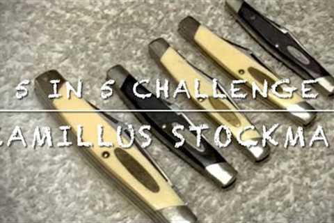 #5knivesin5days @Hobbies Hobo challenge Camillus Stockman pen knife model 100,200 buck 305 &amp; 309