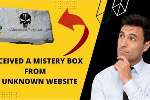 Received A mystery box from unknown website(Dark Web)