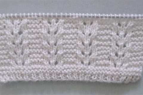 Pretty Eyelet knitting stitch pattern. Only 4 rows repeat.