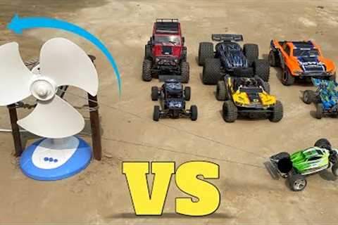 RC Cars vs Fan Tug Of War | JLB Cheetah RC Car |  Wltoys RC Cars