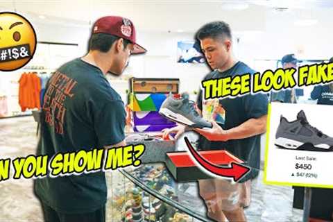 CASHING OUT CUSTOMERS IN OUR SNEAKER STORE! *Day in the Life of a Sneaker Store Owner*