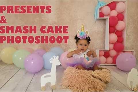 Birthday Gifts &amp; Smash Cake Photoshoot | VLOG