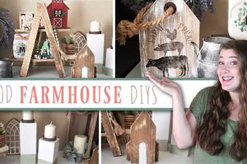 WOOD DIYS That ANYONE Can Make | Farmhouse Wood Decorating Ideas | Wood Home Decor DIYS