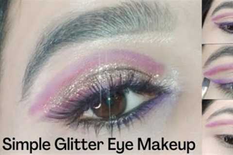 Glitter Eye Makeup For Party❗Easy and Quick Eye Makeup ❗Eye Makeup Tutorial