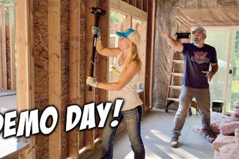 Time to Tear Down This Wall - Couple Builds Off Grid Home