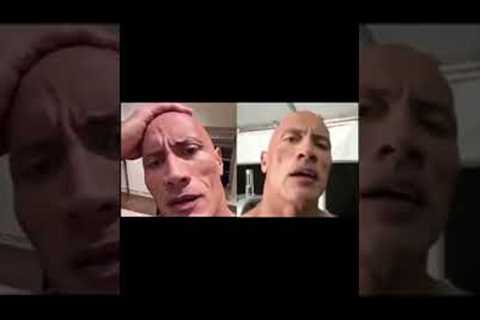 The Rock gets shocked when The Rock does the eyebrow thing. #shorts