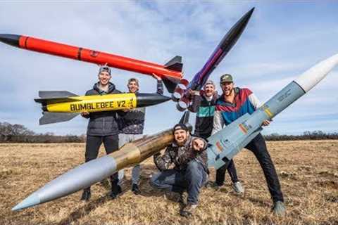 Model Rocket Battle 2 | Dude Perfect