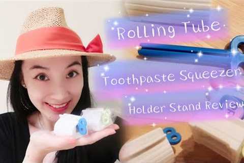 Rolling Tube Toothpaste Squeezer Toothpaste Holder Stand Product Review &amp; Money Saving..