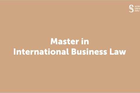 Master in International Business Law