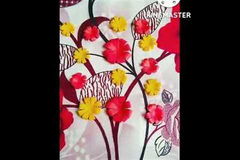 Wall hanging craft ideas //beautiful wall decoration with paper idea #papercraft#SPARKLE