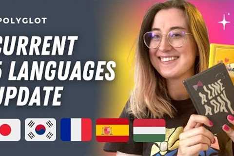 Learning 5 languages - Polyglot language updates September 🌎