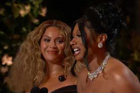 Megan Thee Stallion &amp; Beyoncé Win Best Rap Song | 2021 GRAMMY Awards Show Acceptance Speech