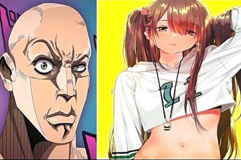 The Rock reacts to Anime Characters : (the rock eyebrow raise) part 16