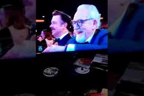 Jacob Winston reacts to Selena Gomez presenting a Emmy award at the 2022 emmys