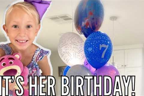 Opening BIRTHDAY Presents BEFORE School! | IT’S HER BIRTHDAY!
