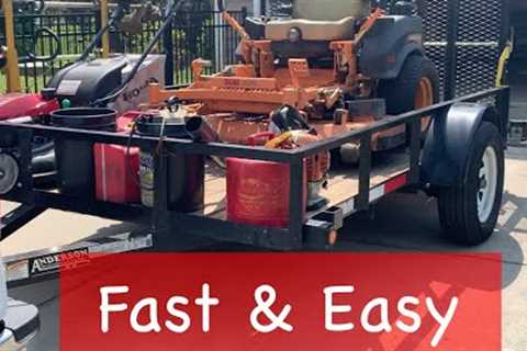My Open Trailer Set-Up for Lawn Care