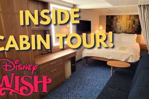 Disney Wish Inside Stateroom Tour 8185, Disney Cruise Line