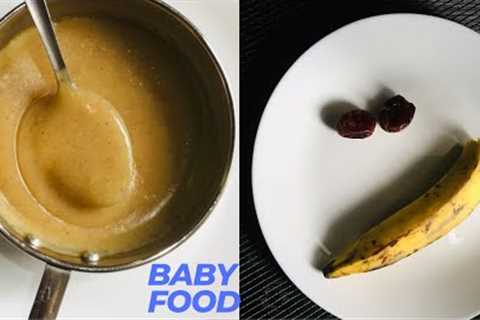 Banana and dates porridge || 6 months babies food | banana porridge || #babyfood