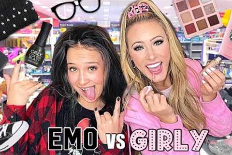 EMO 🖤⛓ VS GIRLY 💗✨ TARGET SHOPPING CHALLENGE!