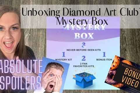 Unboxing Diamond Art Club’s Mystery Box 😱 4 New Kits (1 Mystery) &amp; 2 Fan Favorites + Surprise..